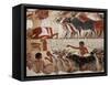 Fragment of a Tomb Painting Dating from Around 1400 BC from Thebes, Egypt, North Africa, Africa-Adam Woolfitt-Framed Stretched Canvas