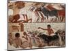 Fragment of a Tomb Painting Dating from Around 1400 BC from Thebes, Egypt, North Africa, Africa-Adam Woolfitt-Mounted Photographic Print