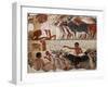 Fragment of a Tomb Painting Dating from Around 1400 BC from Thebes, Egypt, North Africa, Africa-Adam Woolfitt-Framed Photographic Print