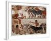 Fragment of a Tomb Painting Dating from Around 1400 BC from Thebes, Egypt, North Africa, Africa-Adam Woolfitt-Framed Photographic Print