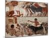 Fragment of a Tomb Painting Dating from Around 1400 BC from Thebes, Egypt, North Africa, Africa-Adam Woolfitt-Mounted Photographic Print