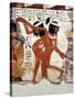 Fragment of a Wall Painting from the Tomb of Nabamun, From Thebes, 18th Dynasty, Around 1350 BCE-null-Stretched Canvas