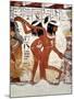 Fragment of a Wall Painting from the Tomb of Nabamun, From Thebes, 18th Dynasty, Around 1350 BCE-null-Mounted Giclee Print