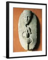 Fragment of Anthropoid Sarcophagus, from Beirut, Lebanon-null-Framed Giclee Print