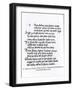 Fragment of Dante's "Divina Commedia"-null-Framed Giclee Print