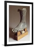 Fragment of Large Bronze Statue, Detail of the Feet-null-Framed Giclee Print