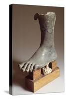 Fragment of Large Bronze Statue, Detail of the Feet-null-Stretched Canvas