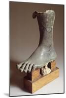 Fragment of Large Bronze Statue, Detail of the Feet-null-Mounted Giclee Print