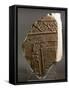 Fragment of Relief Depicting Naos with Grooved Crown Surmounted by Band of Stars-null-Framed Stretched Canvas