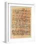 Fragment of the Ebers Papyrus, New Kingdom, c.1550 BC-Egyptian 18th Dynasty-Framed Giclee Print