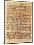 Fragment of the Ebers Papyrus, New Kingdom, c.1550 BC-Egyptian 18th Dynasty-Mounted Giclee Print