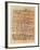 Fragment of the Ebers Papyrus, New Kingdom, c.1550 BC-Egyptian 18th Dynasty-Framed Giclee Print