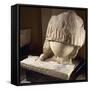 Fragment of the Great Statue of the Mother Goddess, from the Tarxien Temples-null-Framed Stretched Canvas