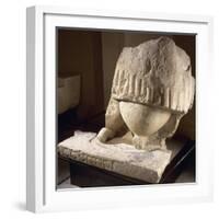 Fragment of the Great Statue of the Mother Goddess, from the Tarxien Temples-null-Framed Giclee Print