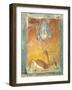 Fragment of Wall Decoration in Second Pompeian Style Showing Ducks and Antelopes-null-Framed Giclee Print