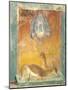 Fragment of Wall Decoration in Second Pompeian Style Showing Ducks and Antelopes-null-Mounted Giclee Print