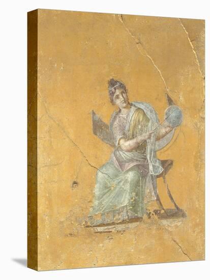 Fragment of Wall Painting: Urania, Muse of Astronomy-null-Stretched Canvas