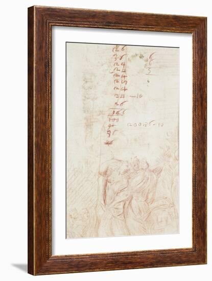 Fragmentary Copy, 1710-15-Giuseppe Maria Crespi-Framed Giclee Print