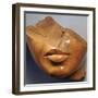 Fragmentary Head of a Queen, Reign of Akhenaten, Egyptian, 18th Dynasty-null-Framed Photographic Print