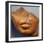 Fragmentary Head of a Queen, Reign of Akhenaten, Egyptian, 18th Dynasty-null-Framed Photographic Print