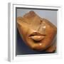 Fragmentary Head of a Queen, Reign of Akhenaten, Egyptian, 18th Dynasty-null-Framed Photographic Print