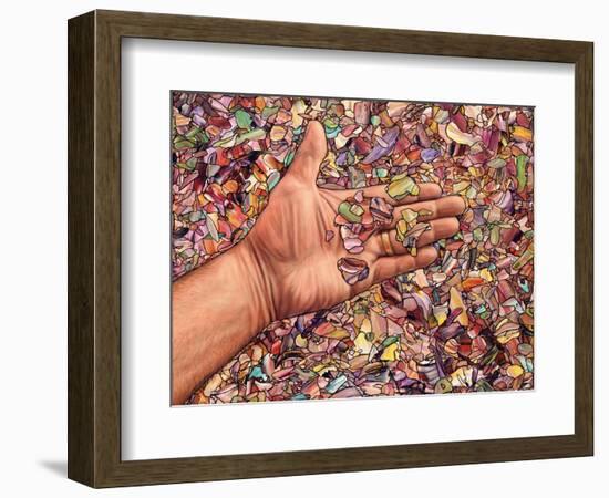 Fragmented Touch-James W. Johnson-Framed Giclee Print