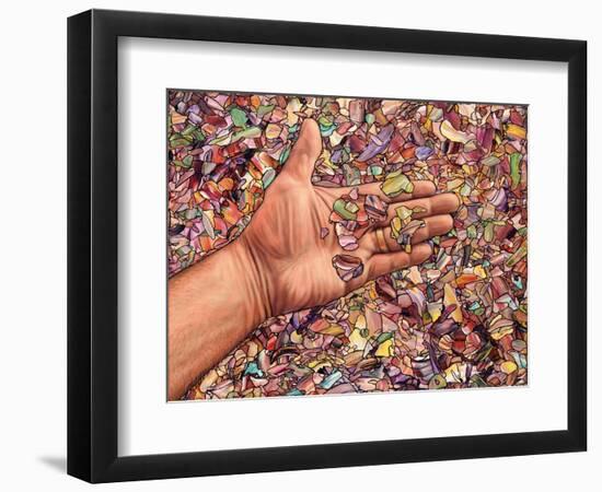 Fragmented Touch-James W. Johnson-Framed Giclee Print