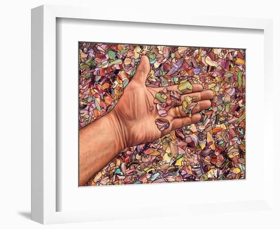 Fragmented Touch-James W. Johnson-Framed Giclee Print