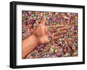 Fragmented Touch-James W. Johnson-Framed Giclee Print