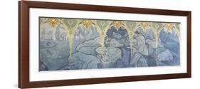 Fragments de frise du Pavillon de la Bosnie -Herzégovine à l'Exposition Universelle de 1900 à-Alphonse Mucha-Framed Giclee Print