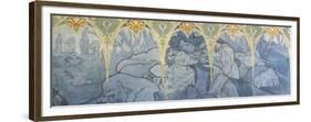 Fragments de frise du Pavillon de la Bosnie -Herzégovine à l'Exposition Universelle de 1900 à-Alphonse Mucha-Framed Premium Giclee Print