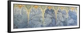 Fragments de frise du Pavillon de la Bosnie -Herzégovine à l'Exposition Universelle de 1900 à-Alphonse Mucha-Framed Premium Giclee Print