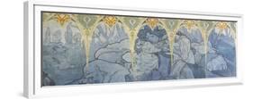 Fragments de frise du Pavillon de la Bosnie -Herzégovine à l'Exposition Universelle de 1900 à-Alphonse Mucha-Framed Premium Giclee Print