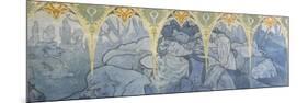 Fragments de frise du Pavillon de la Bosnie -Herzégovine à l'Exposition Universelle de 1900 à-Alphonse Mucha-Mounted Giclee Print