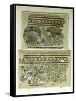 Fragments of a Palace Decoration from Thebes-null-Framed Stretched Canvas