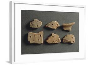 Fragments of Pottery, from Monte Bignone, Province of Imperia, Italy-null-Framed Giclee Print