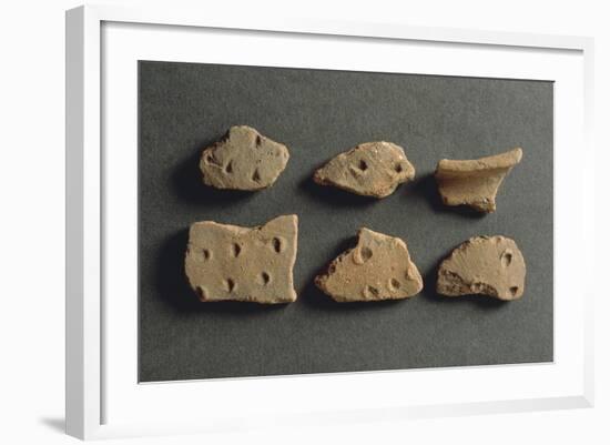 Fragments of Pottery, from Monte Bignone, Province of Imperia, Italy-null-Framed Giclee Print