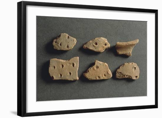 Fragments of Pottery, from Monte Bignone, Province of Imperia, Italy-null-Framed Giclee Print