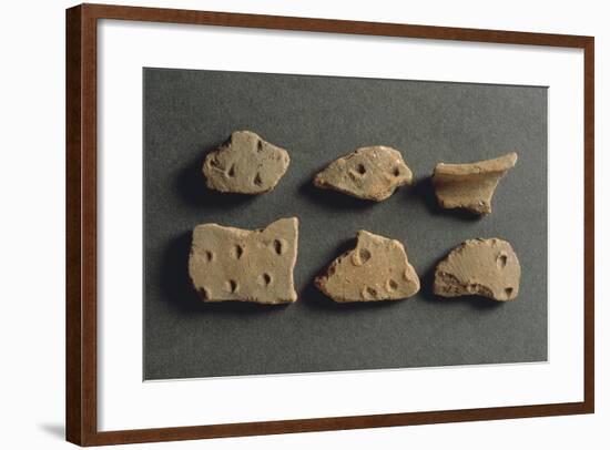 Fragments of Pottery, from Monte Bignone, Province of Imperia, Italy-null-Framed Giclee Print