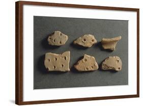 Fragments of Pottery, from Monte Bignone, Province of Imperia, Italy-null-Framed Giclee Print