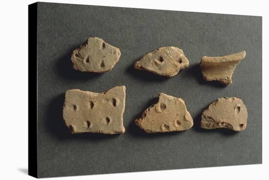Fragments of Pottery, from Monte Bignone, Province of Imperia, Italy-null-Stretched Canvas