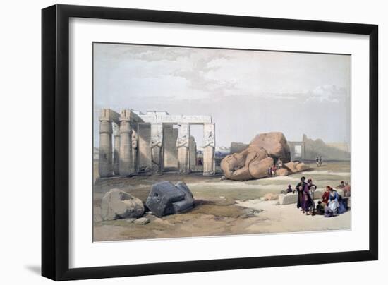 Fragments of the Great Colossi, at the Memnonium, 19th Century-David Roberts-Framed Giclee Print