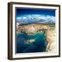 Fragments of the Planet Earth. Fragments of the Planet Earth. Cyprus, Syria and Turkey-Antartis-Framed Art Print