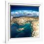 Fragments of the Planet Earth. Fragments of the Planet Earth. Cyprus, Syria and Turkey-Antartis-Framed Art Print