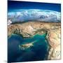 Fragments of the Planet Earth. Fragments of the Planet Earth. Cyprus, Syria and Turkey-Antartis-Mounted Art Print