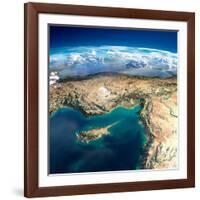 Fragments of the Planet Earth. Fragments of the Planet Earth. Cyprus, Syria and Turkey-Antartis-Framed Art Print