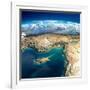 Fragments of the Planet Earth. Fragments of the Planet Earth. Cyprus, Syria and Turkey-Antartis-Framed Art Print