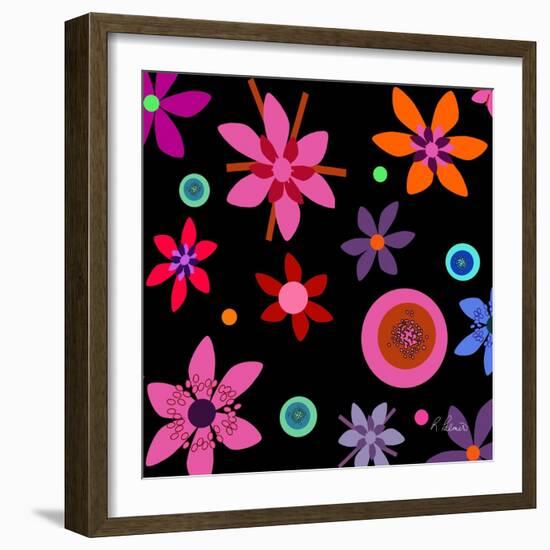 Fragrant Folly Black-Ruth Palmer-Framed Art Print