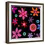 Fragrant Folly Black-Ruth Palmer-Framed Art Print