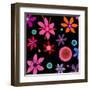 Fragrant Folly Black-Ruth Palmer-Framed Art Print